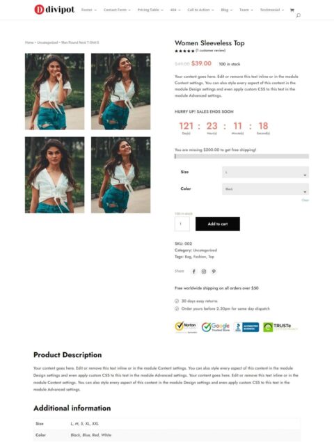 Divi Woocommerce Layout Pack Divipot