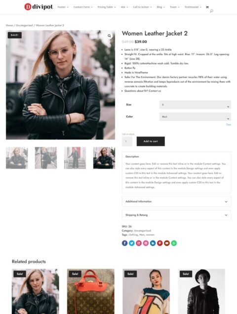 Divi Woocommerce Layout Pack Divipot