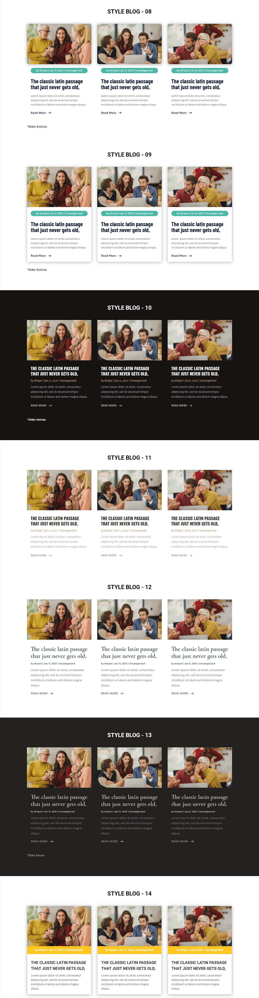 Divi Blog Module Layout Pack含42款Divi博客布局模块1.2 - 图片10