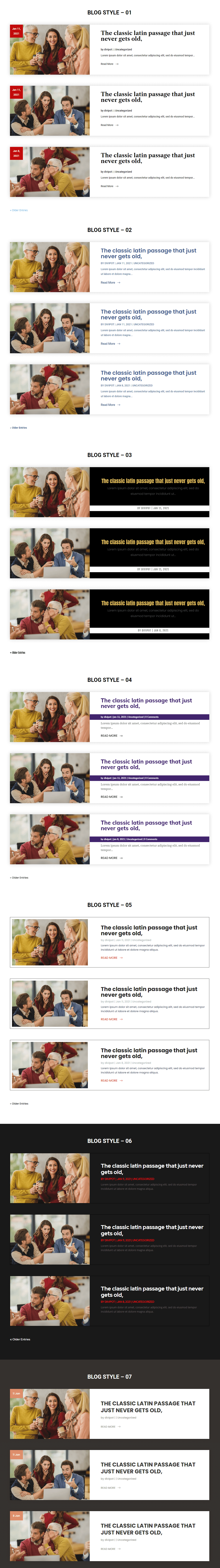 Divi Blog Module Layout Pack含42款Divi博客布局模块1.2 - 图片12